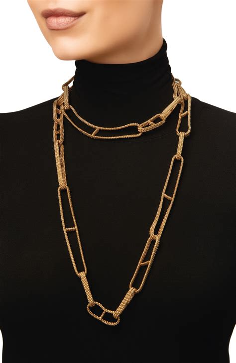 hermes necklace gold|authentic hermes necklaces.